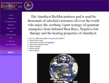 Tablet Screenshot of biomatmattresspad.com
